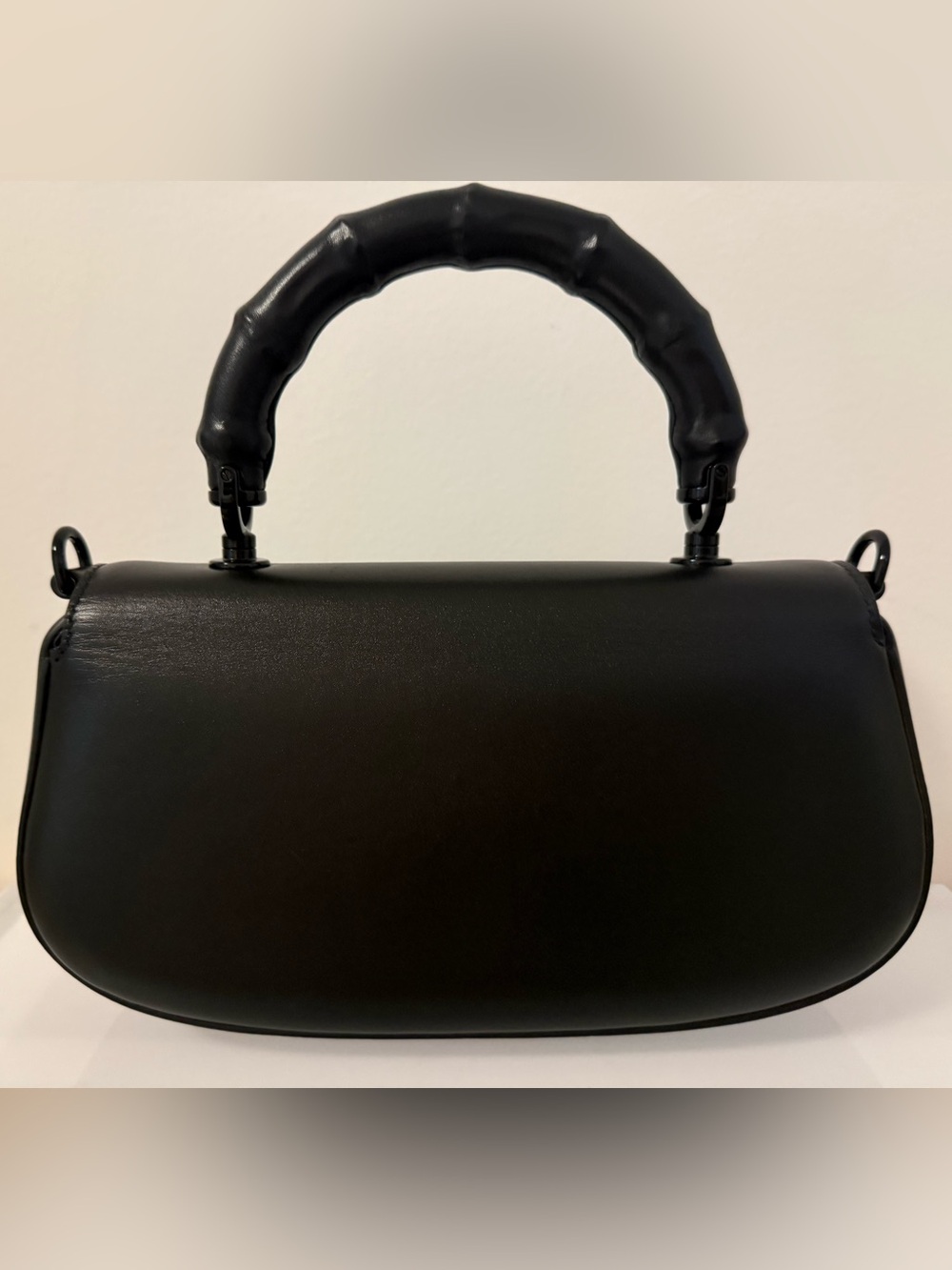 Gucci Bamboo 1947 Diva Small Black Top Handle & Crossbody Bag | New - Picture 6 of 12